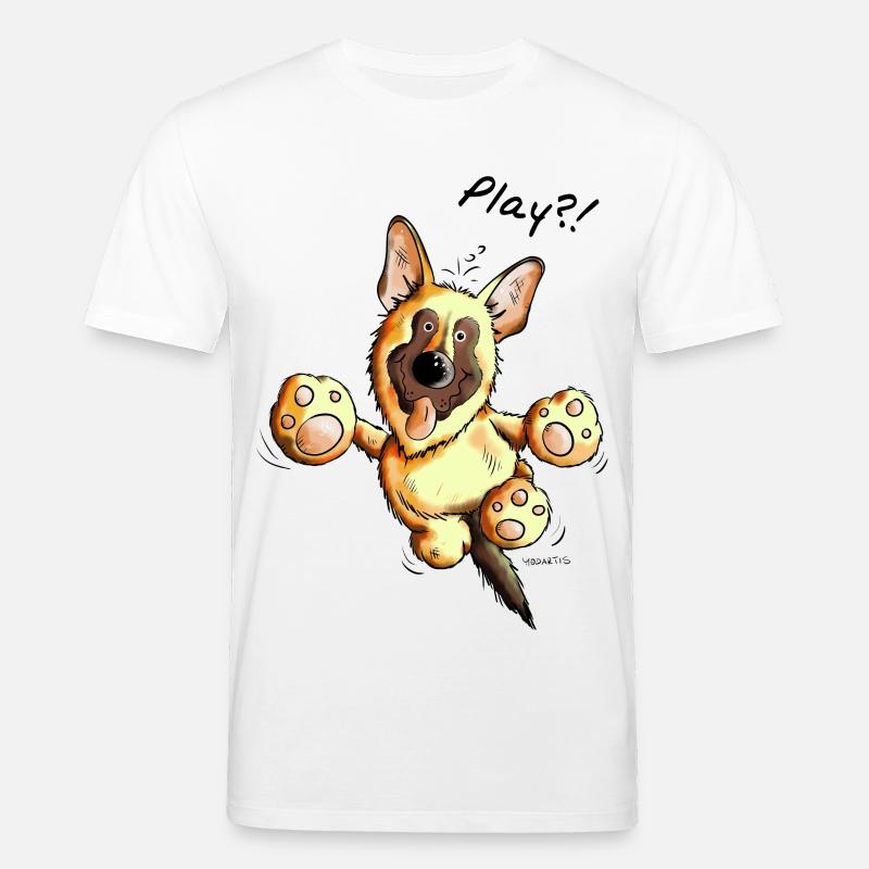 Schäferhund Play - Deutscher Schäferhund - Hund - Stanley/Stella Unisex Bio-T-Shirt CREATOR  - Weiß