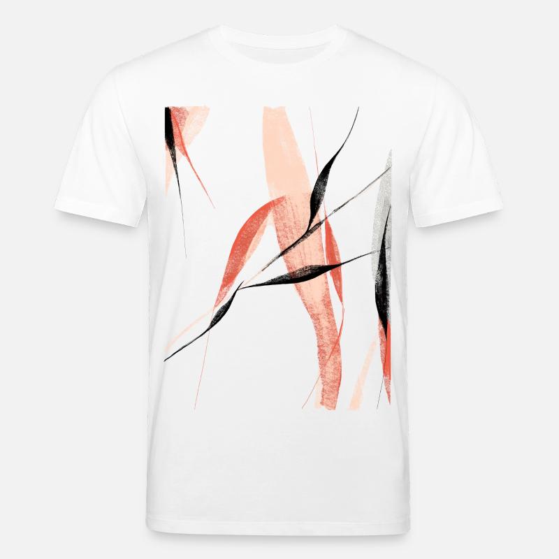 Abstrakte Weidenäste - Stanley/Stella Unisex Bio-T-Shirt CREATOR - Weiß