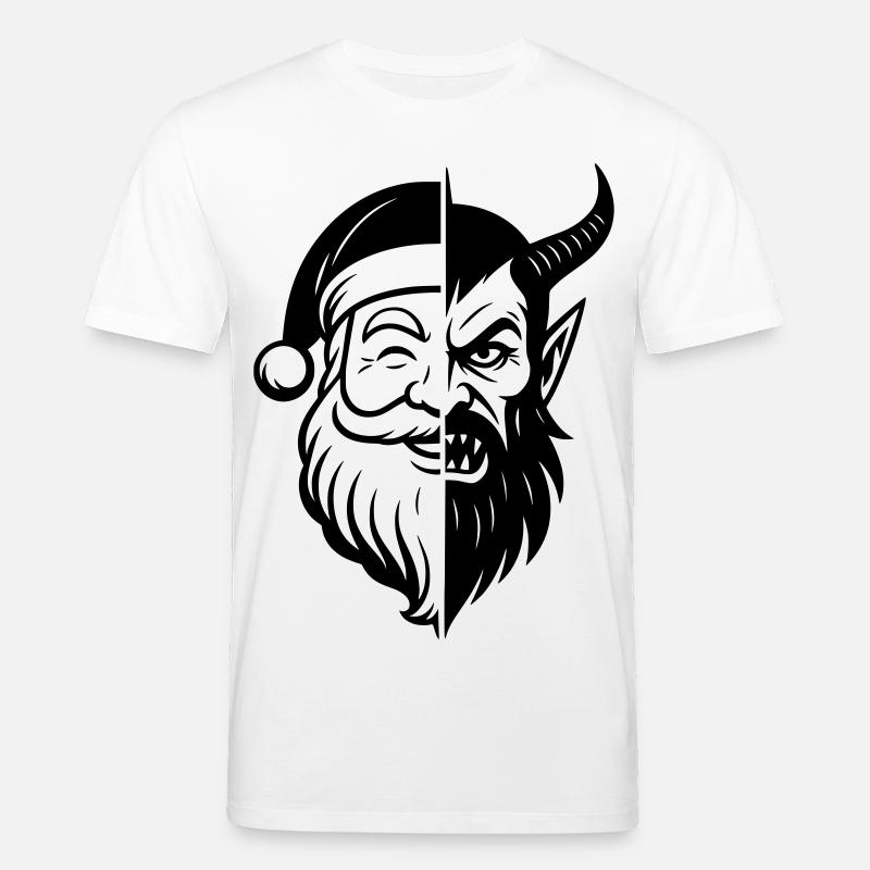 Weihnachtsmann und Weihnachtsmann Peitscher - Stanley/Stella Unisex Bio-T-Shirt CREATOR  - Weiß