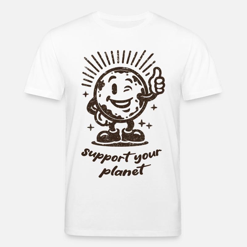 Support Your Planet Motiv - Stanley/Stella Unisex Bio-T-Shirt CREATOR  - Weiß