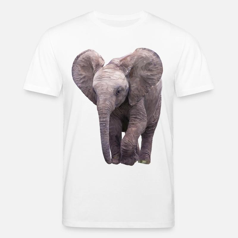 Elefäntchen - T-shirt bio CREATOR Stanley/Stella Unisexe - blanc