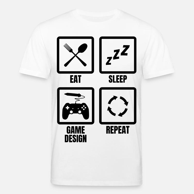 Game Design Routine - Stanley/Stella CREATOR Unisex Organic T-Shirt - white
