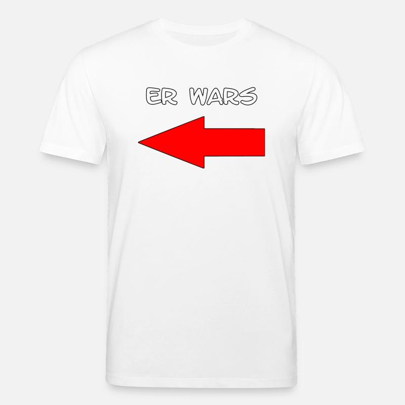 Er Wars Spruch mit Pfeil - Stanley/Stella Unisex Bio-T-Shirt CREATOR - Weiß