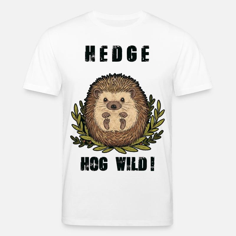 Hérisson Hedge Hog Wild Mignon - T-shirt bio CREATOR Stanley/Stella Unisexe - blanc