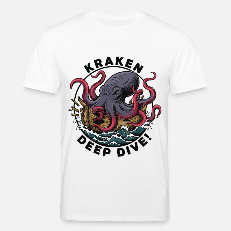 Kraken Deep Dive Angriffsschiff - Stanley/Stella Unisex Bio-T-Shirt CREATOR  - Weiß