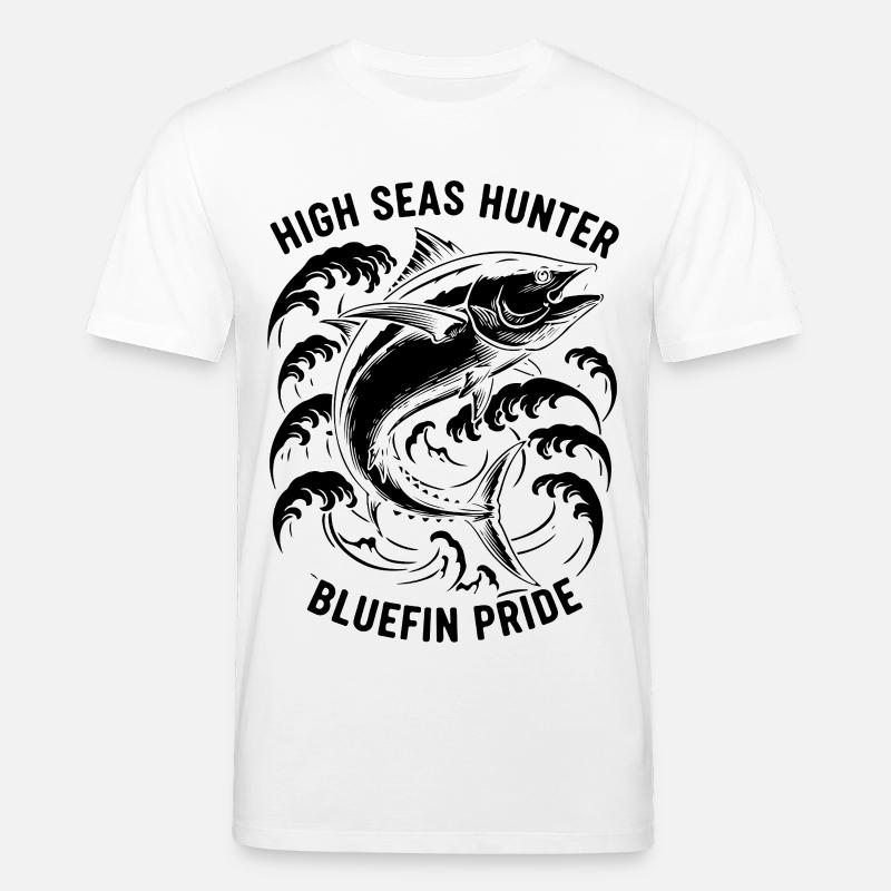 Seefischer Thunfisch-Blauflossenjäger - Stanley/Stella Unisex Bio-T-Shirt CREATOR  - Weiß