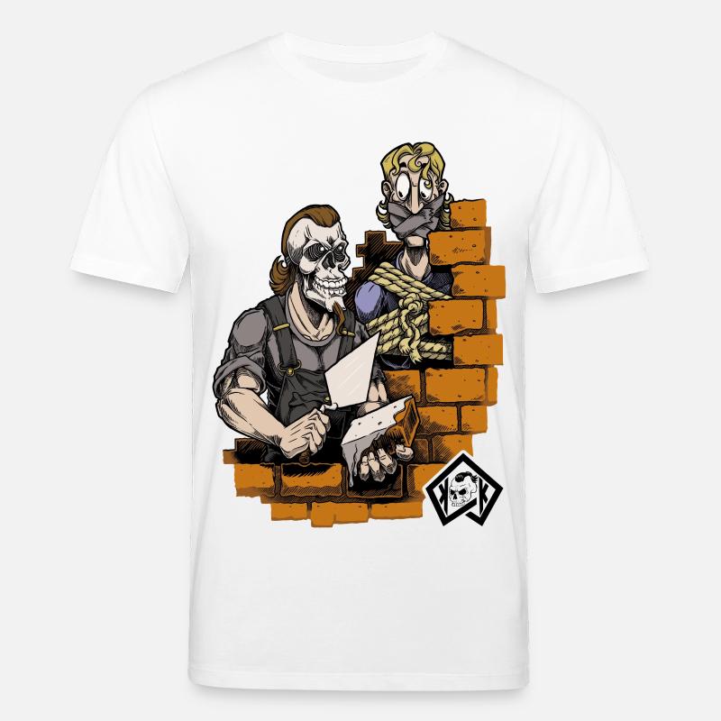 Bricklayer, master mason, craftsman, construction technician - Stanley/Stella CREATOR Unisex Organic T-Shirt - white