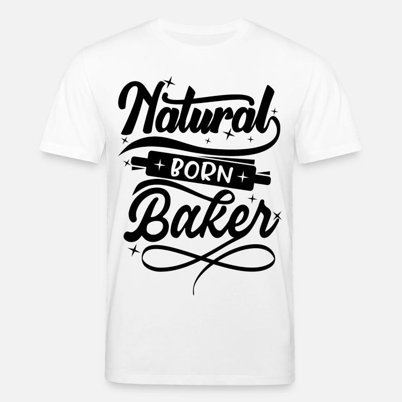 Natural born Baker - Stanley/Stella Unisex Bio-T-Shirt CREATOR  - Weiß