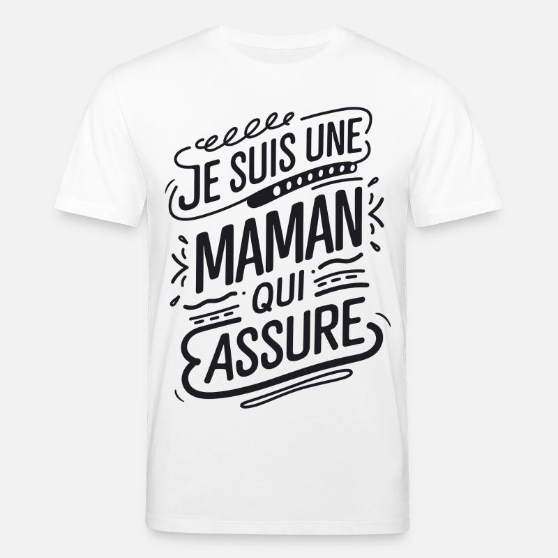 Ich bin eine Mutter, die versichert - Stanley/Stella Unisex Bio-T-Shirt CREATOR  - Weiß