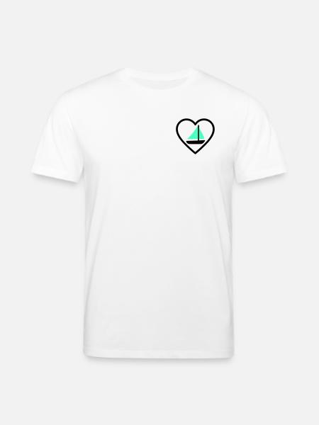 Cuore Vela – Passione Navigazione - Stanley/Stella CREATOR Unisex Organic T-Shirt - white