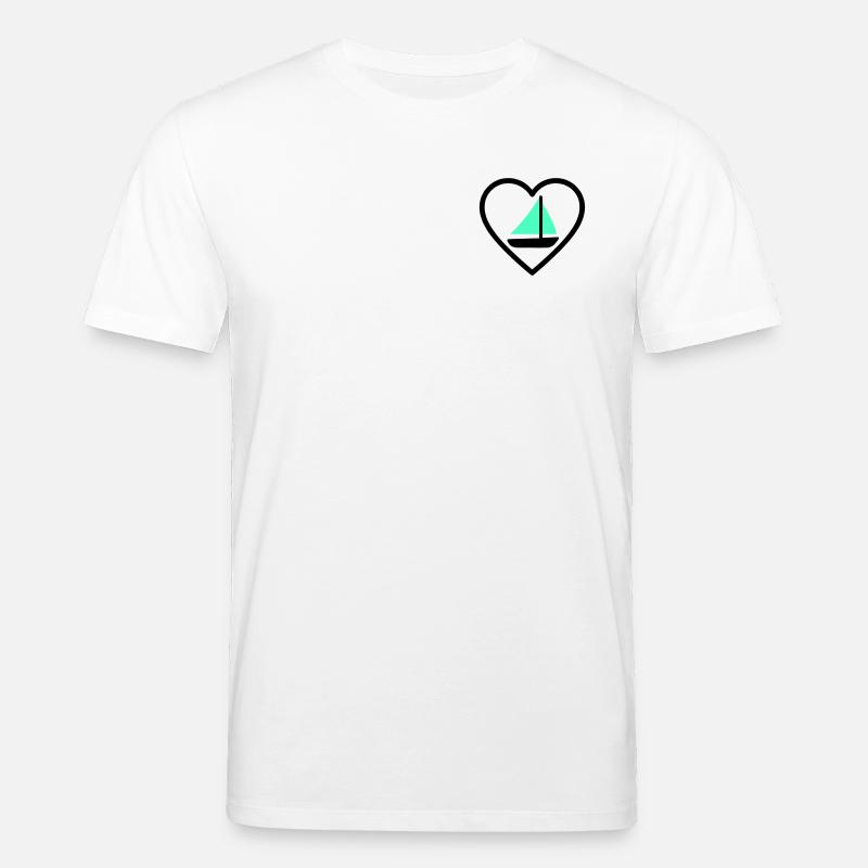 Cuore Vela – Passione Navigazione - Stanley/Stella CREATOR Unisex Organic T-Shirt - white