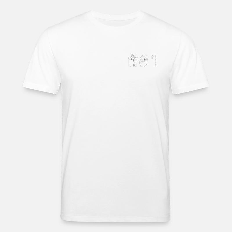 Cadeau de Noël Santa Candy Cane - T-shirt bio CREATOR Stanley/Stella Unisexe - blanc