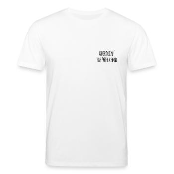 Aperolin the weekend - Stanley/Stella CREATOR Unisex Organic T-Shirt - white - Front - Alina (178cm) & Michal (187cm)