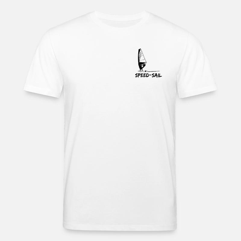 Speed Sail Board Silhouette - Stanley/Stella Unisex Bio-T-Shirt CREATOR - Weiß