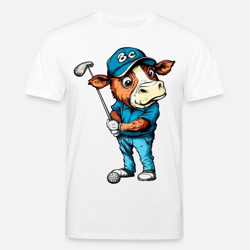 Kuh Golf - Stanley/Stella Unisex Bio-T-Shirt CREATOR  - Weiß