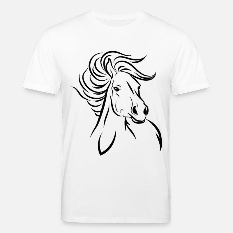 Cheval cheval - T-shirt bio CREATOR Stanley/Stella Unisexe - blanc