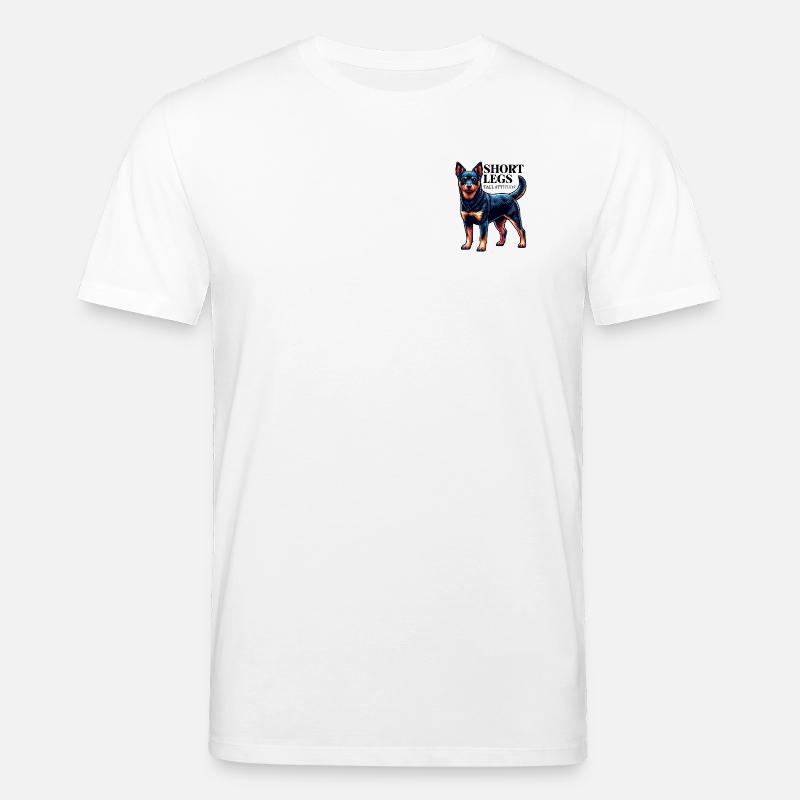 Lancashire Heeler kurze Beine Spruch Geschenkidee - Stanley/Stella Unisex Bio-T-Shirt CREATOR  - Weiß