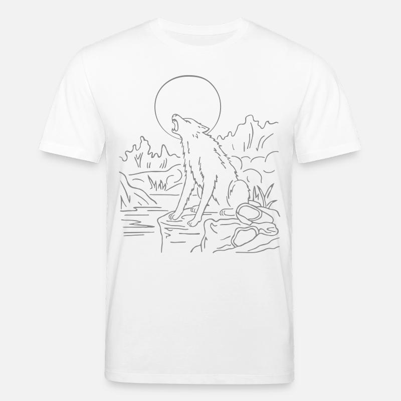 Wolf - Stanley/Stella Unisex Bio-T-Shirt CREATOR  - Weiß