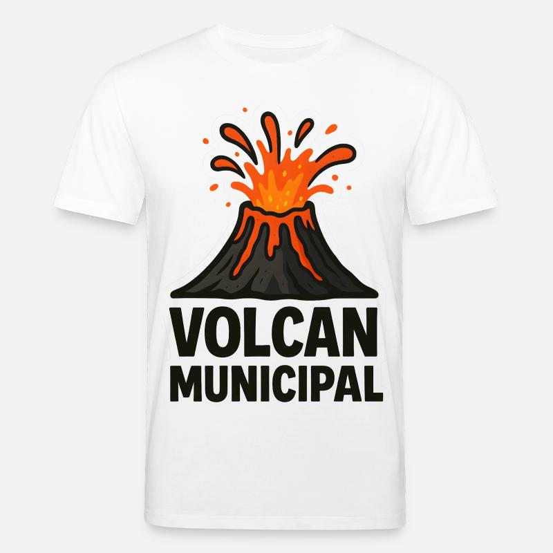 Städtischer Vulkan T-Shirt - Stanley/Stella Unisex Bio-T-Shirt CREATOR  - Weiß
