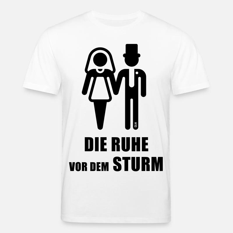 Rauha ennen myrskyä (Hääparin polttarit B) - Stanley/Stella CREATOR unisex luomu-t-paita - valkoinen