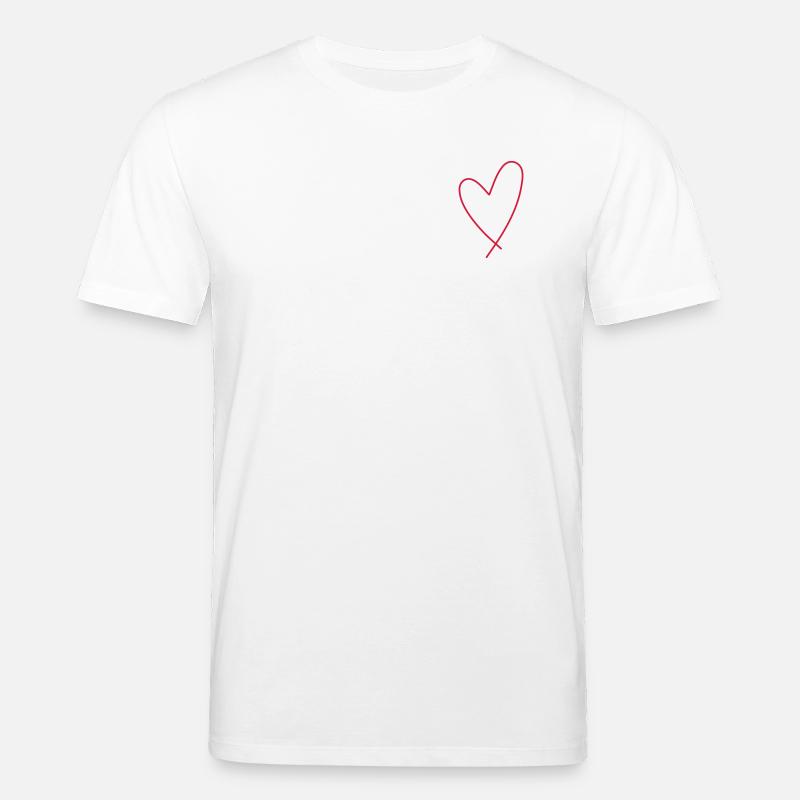 Icône de cœur - T-shirt bio CREATOR Stanley/Stella Unisexe - blanc