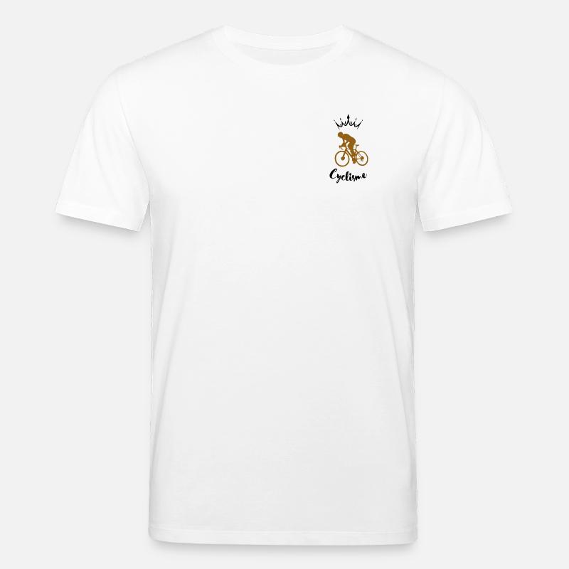 Cycliste Silhouette  - T-shirt bio CREATOR Stanley/Stella Unisexe - blanc