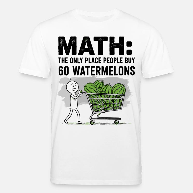 Pastèque passionné citation design - T-shirt bio CREATOR Stanley/Stella Unisexe - blanc