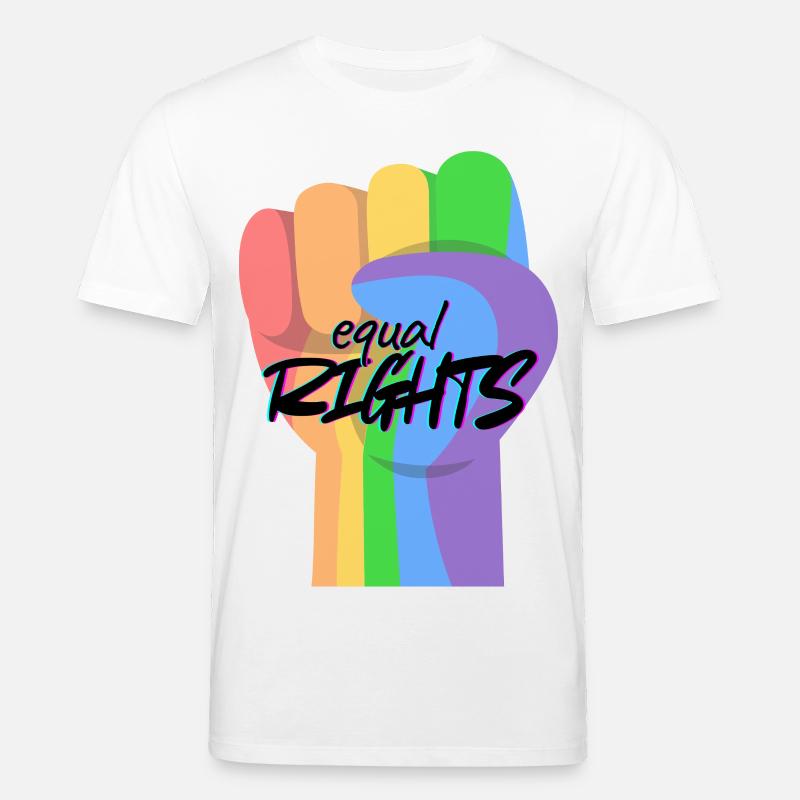 Regenbogenfaust Gleichberechtigung - Stanley/Stella Unisex Bio-T-Shirt CREATOR  - Weiß