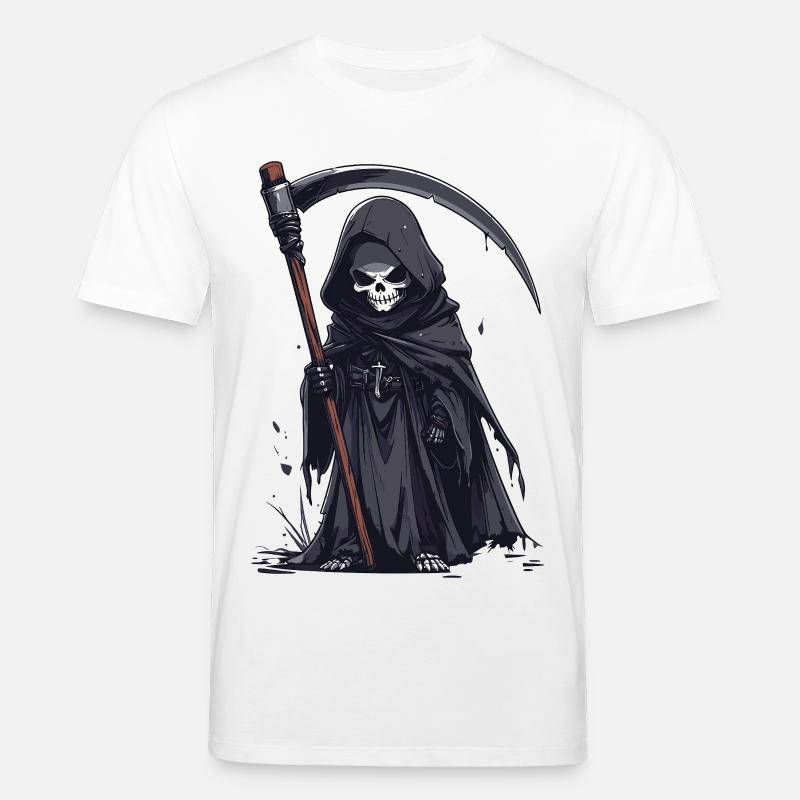Sensenmann im schwarzen Gewand - Stanley/Stella Unisex Bio-T-Shirt CREATOR  - Weiß