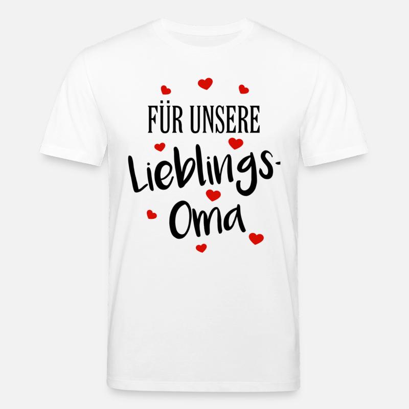 Oma Liebe Großmutter Lieblingsoma Herz - Stanley/Stella Unisex Bio-T-Shirt CREATOR  - Weiß