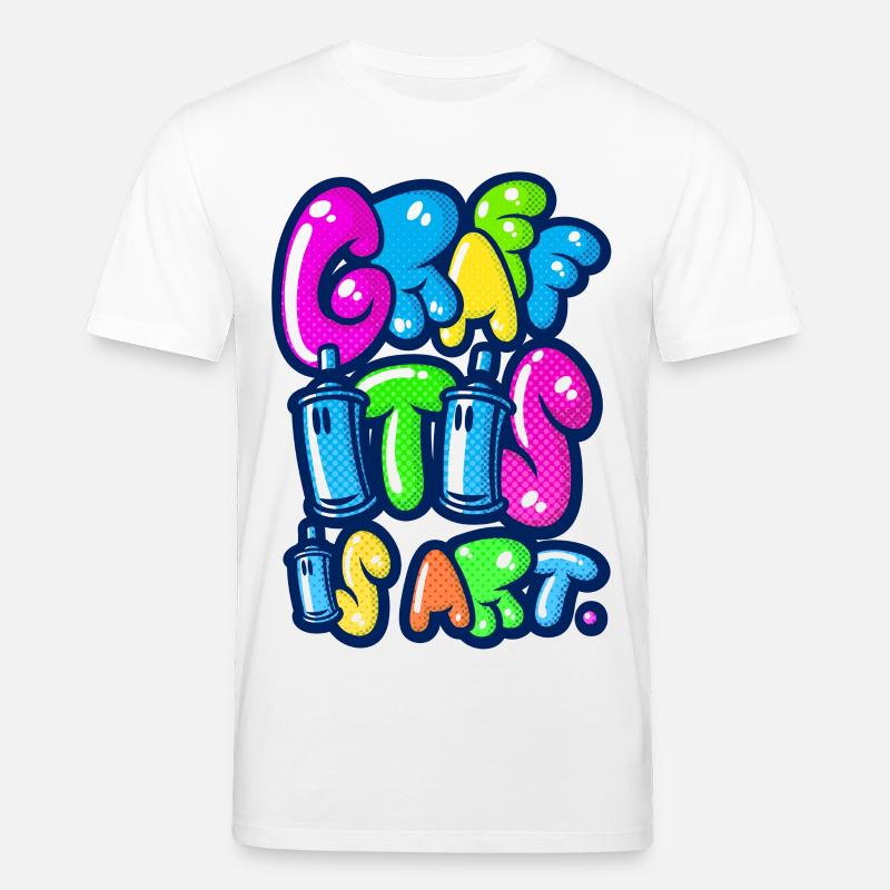Graffitis Kunst multi - Stanley/Stella Unisex Bio-T-Shirt CREATOR  - Weiß