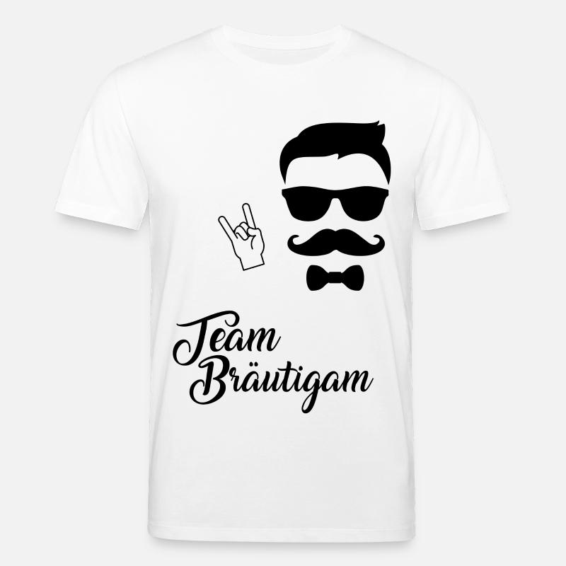 Team Bräutigam - Rock n Roll - Stanley/Stella Unisex Bio-T-Shirt CREATOR  - Weiß