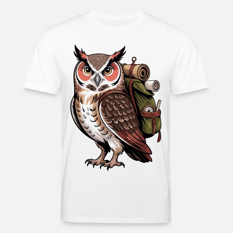 Waldabenteuer Eulenruf - Stanley/Stella Unisex Bio-T-Shirt CREATOR  - Weiß
