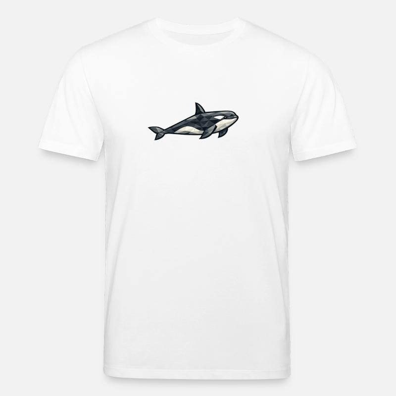 Aarluk - Low poly - Orca - T-shirt bio CREATOR Stanley/Stella Unisexe - blanc