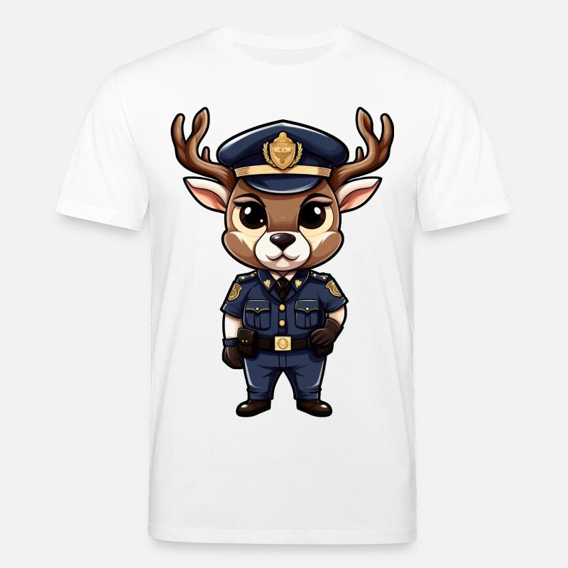 Polizei Hirsch - Stanley/Stella Unisex Bio-T-Shirt CREATOR  - Weiß