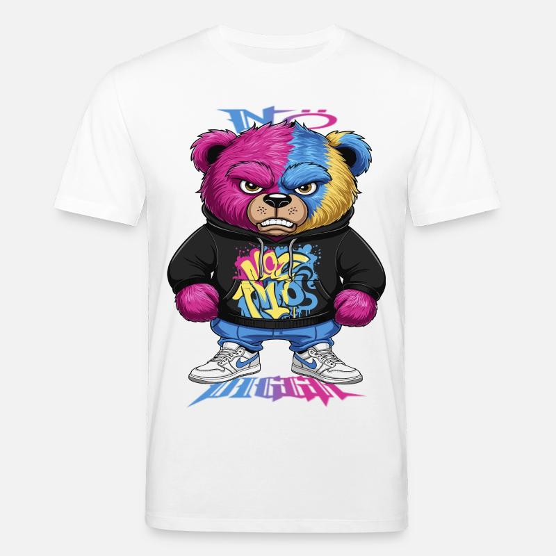 Grumpy Bear - Stanley/Stella CREATOR Unisex Organic T-Shirt - white