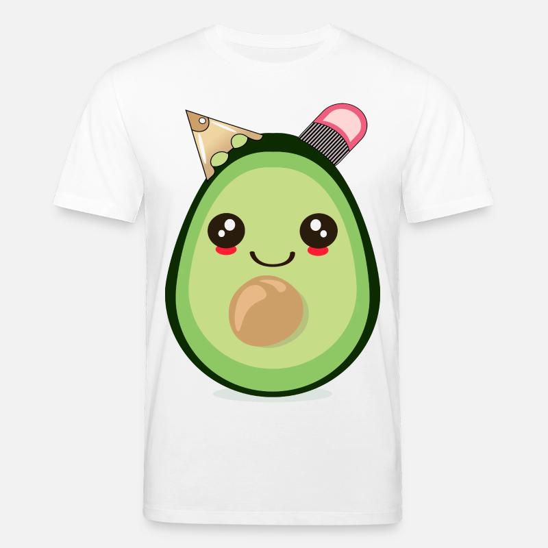 SCHULANFANG SCHULKIND AVOCADO - Stanley/Stella Unisex Bio-T-Shirt CREATOR - Weiß