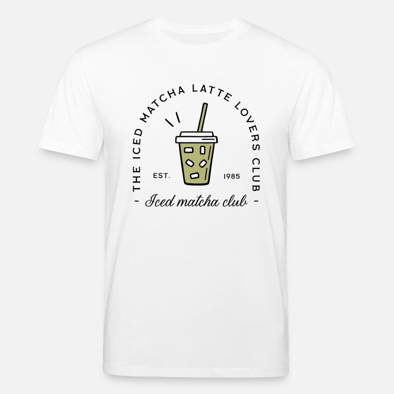 Iced matcha latte lovers - Stanley/Stella CREATOR Unisex Organic T-Shirt - white