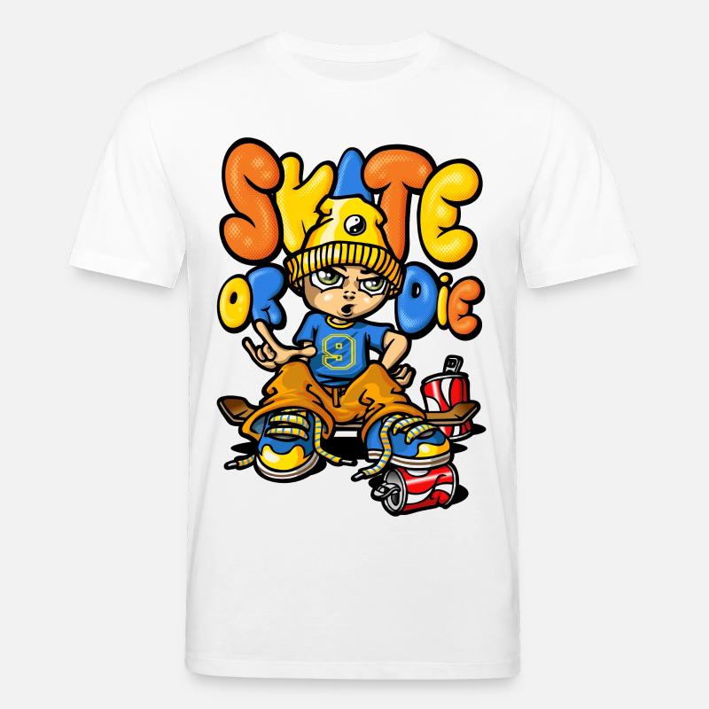 Skateboard and graffitis - T-shirt bio CREATOR Stanley/Stella Unisexe - blanc