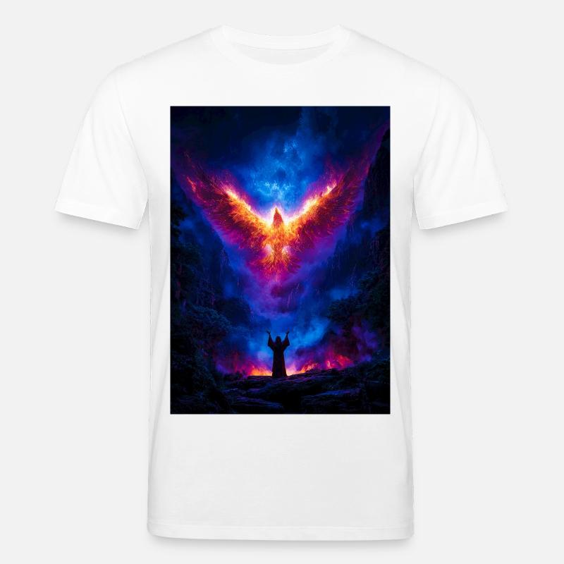 Phönix-Aufstieg über den feurigen Abgrund - Stanley/Stella Unisex Bio-T-Shirt CREATOR  - Weiß