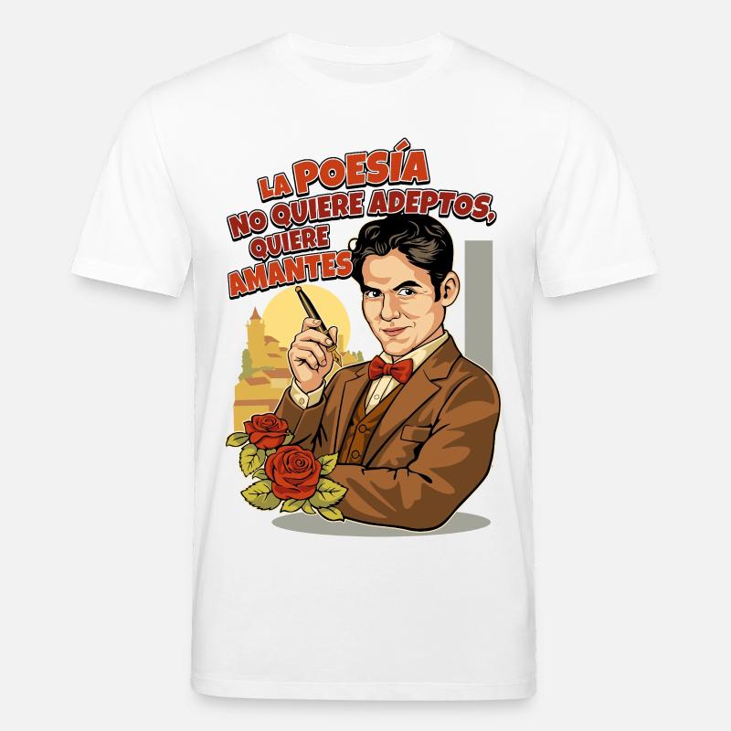 LORCA Poetry - Stanley/Stella CREATOR Unisex Organic T-Shirt - white