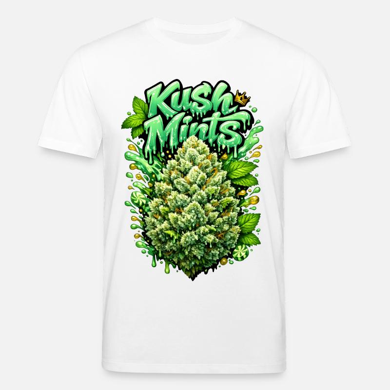 Kush Mints Graffiti Bud Print - Stanley/Stella Unisex Bio-T-Shirt CREATOR  - Weiß
