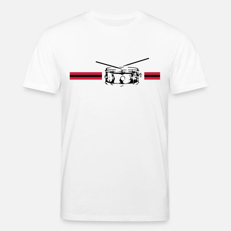 snare drum - Stanley/Stella Unisex Bio-T-Shirt CREATOR  - Weiß