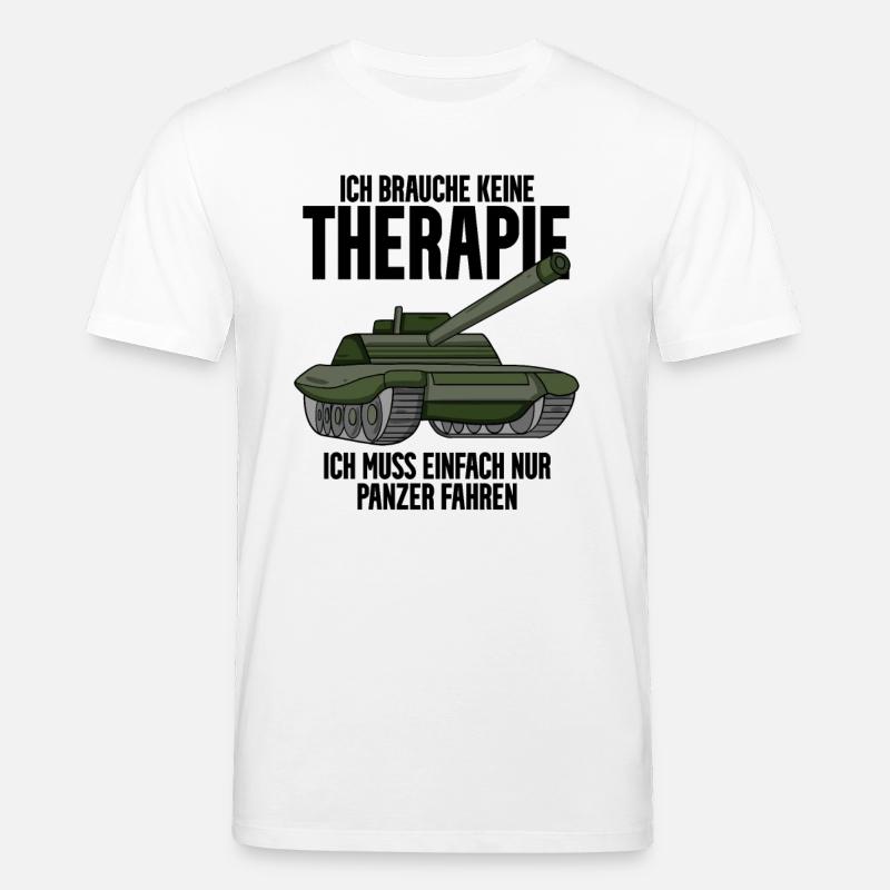 Panzer Militär Geschenk - Stanley/Stella Unisex Bio-T-Shirt CREATOR - Weiß