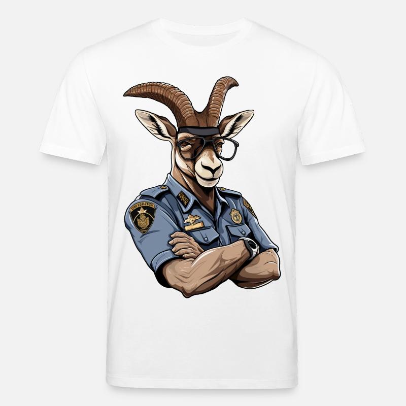 Polizei Steinbock - Stanley/Stella Unisex Bio-T-Shirt CREATOR  - Weiß