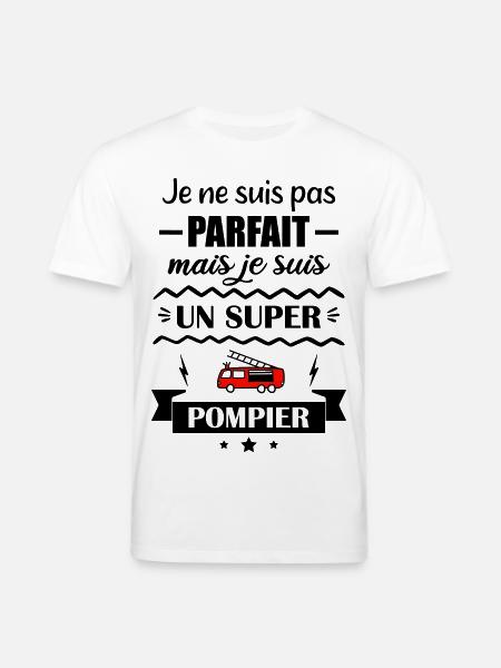 Super Firefighter Fire Hero Feuerwehrauto - Stanley/Stella Unisex Bio-T-Shirt CREATOR  - Weiß
