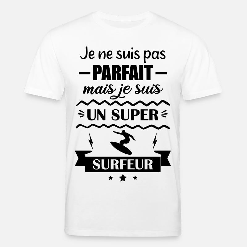 Super Surfer Wave Ocean Surf - Stanley/Stella Unisex Bio-T-Shirt CREATOR  - Weiß