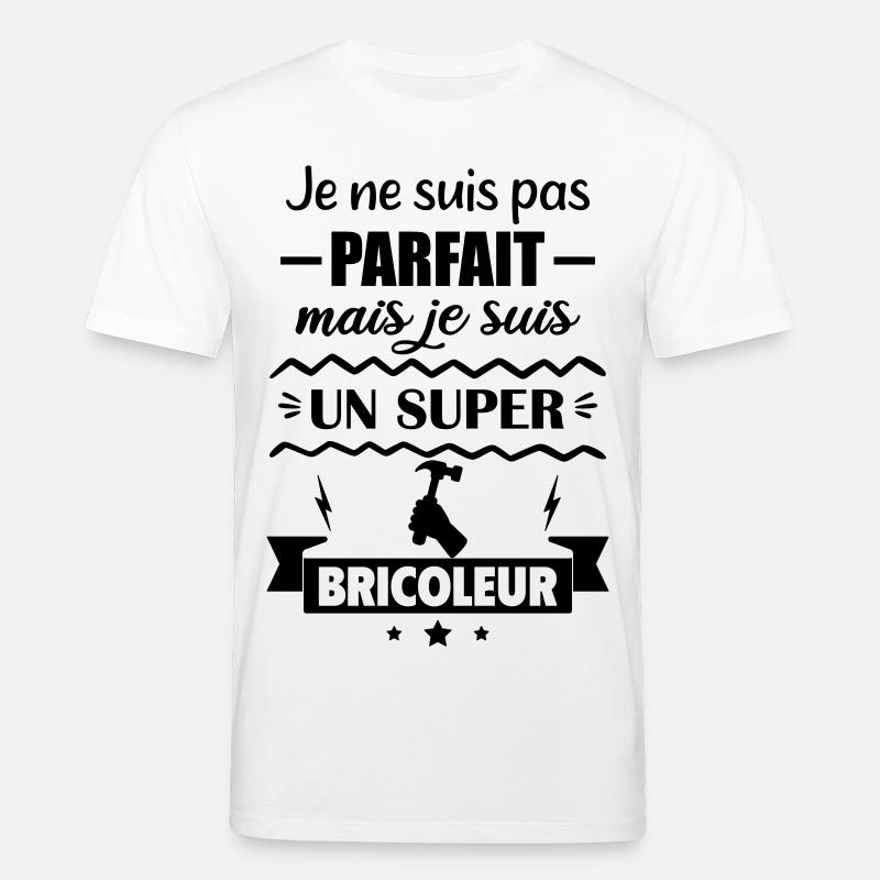 Nicht perfekt, aber super Handwerker - Stanley/Stella Unisex Bio-T-Shirt CREATOR  - Weiß