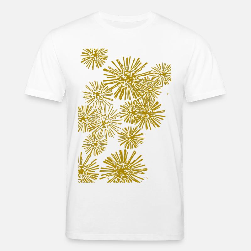 abstraktes Muster Bakterien - Stanley/Stella Unisex Bio-T-Shirt CREATOR - Weiß