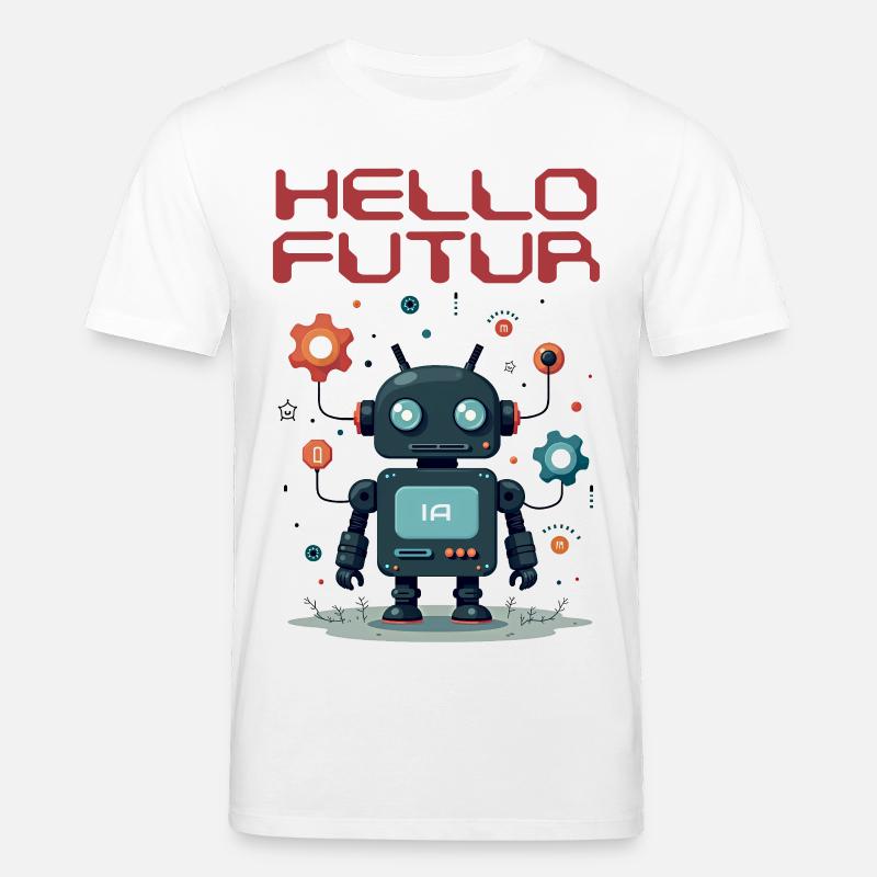 Hallo Future Character von Helfspawn - Stanley/Stella Unisex Bio-T-Shirt CREATOR  - Weiß